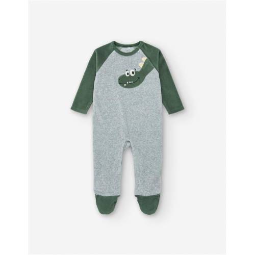Tuta Velluto Grigio 0/1m - 18/24m