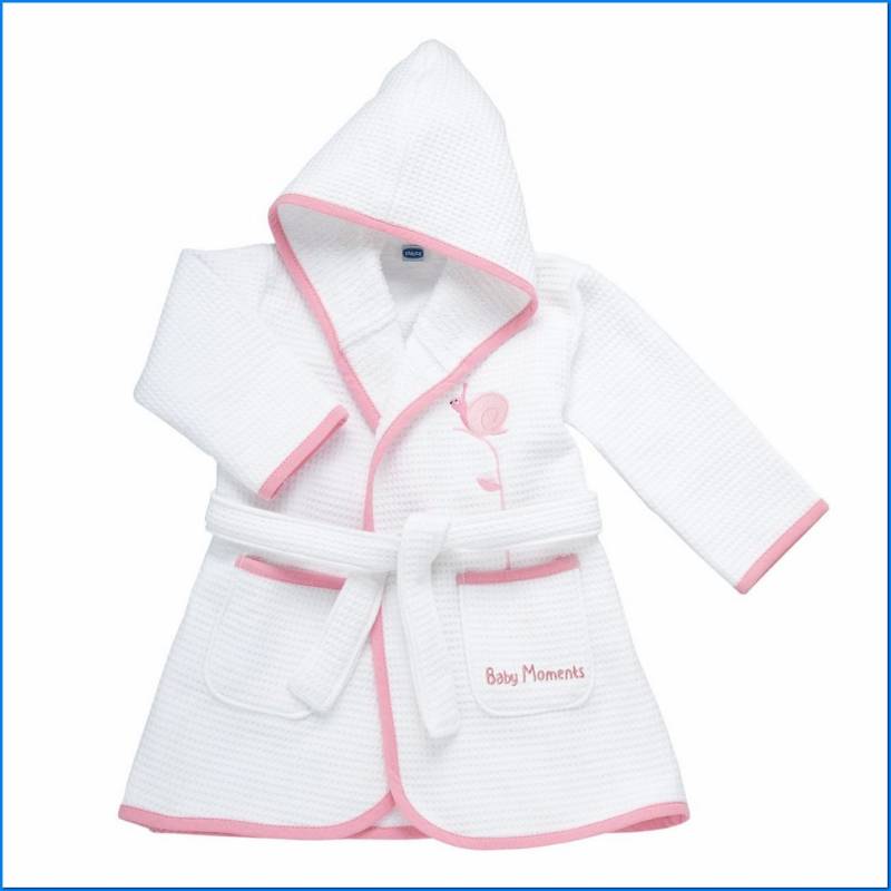 Accappatoio Piquet Rosa 12m+