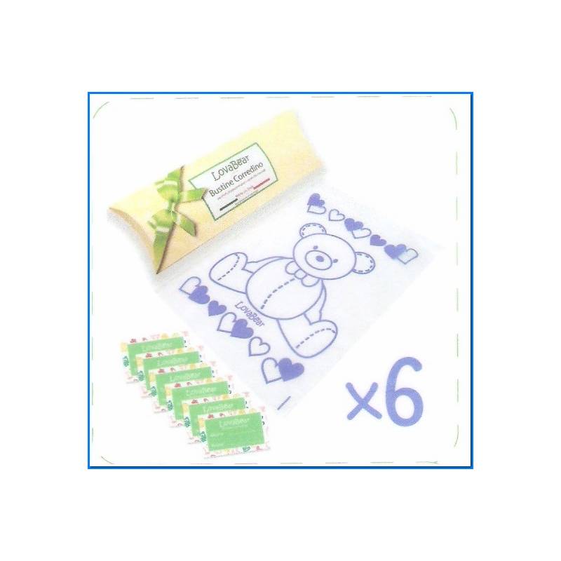 Envelopes Baby Bear Blue Pcs 6