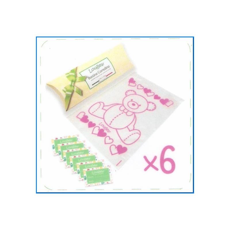 Envelopes Teddy Bear Pink Pcs 6