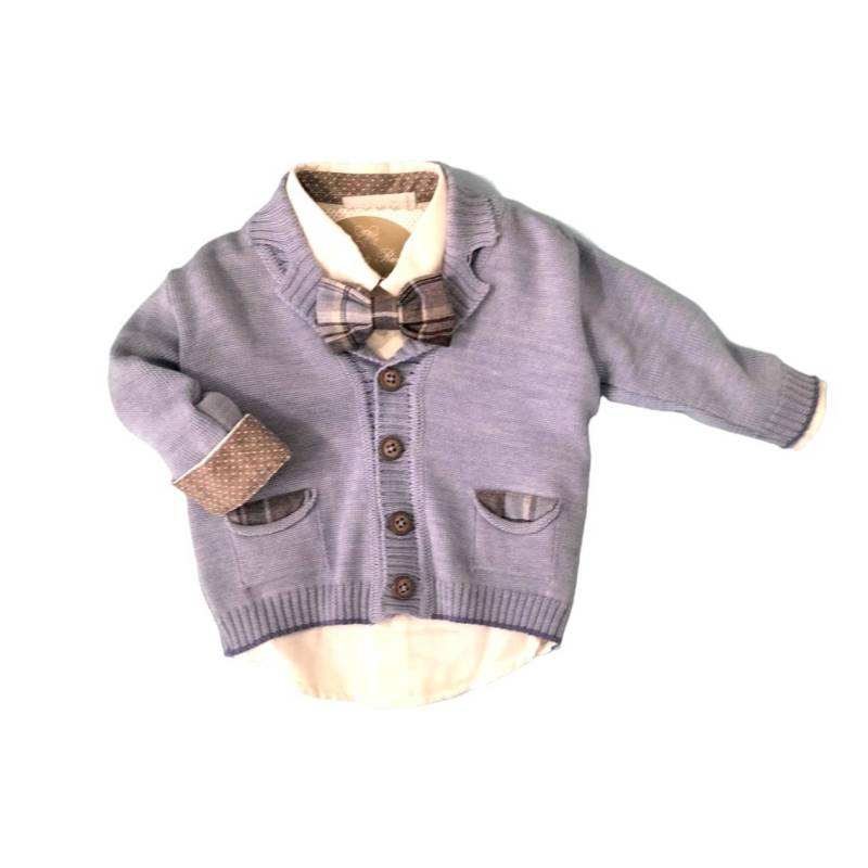 Elegante neugeborenes Baby Anzug Größe 6 Monate Taufe Zeremonie Minù - 