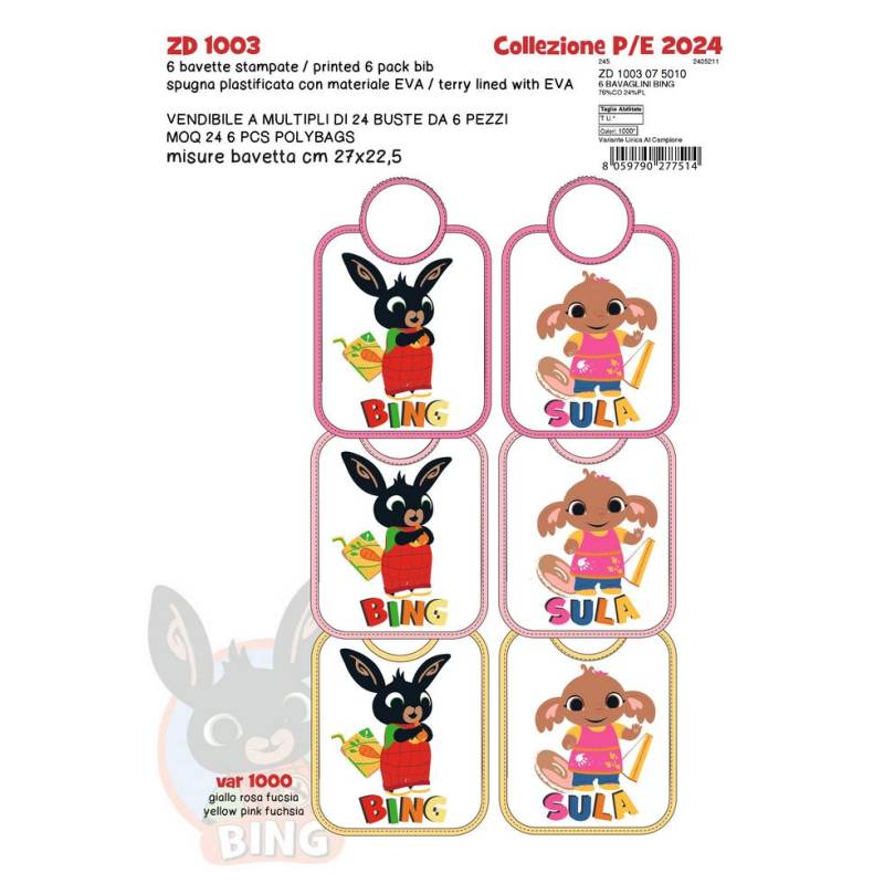 Bing Bib Pcs.6