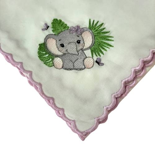 Quadrato in cotone mussoline  neonata - 