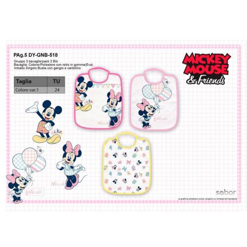 Bavette 3 peças Minnie