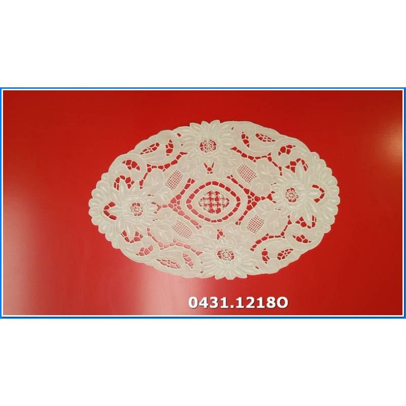 Centro de Esculturas Oval - Linho Cm. 26 X 42