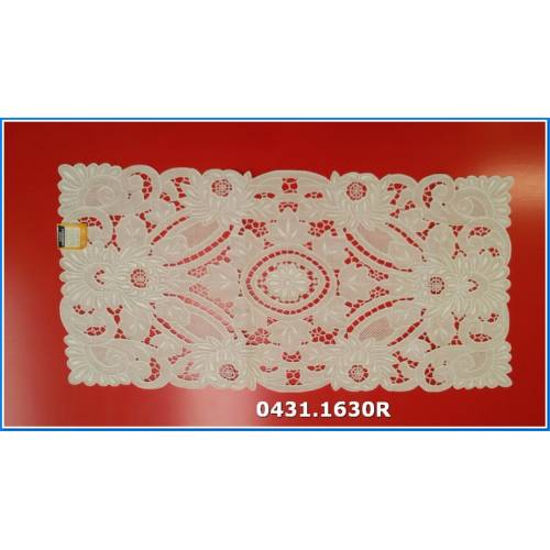Mittelschnitt Rechteck - Leinen Cm.35x72