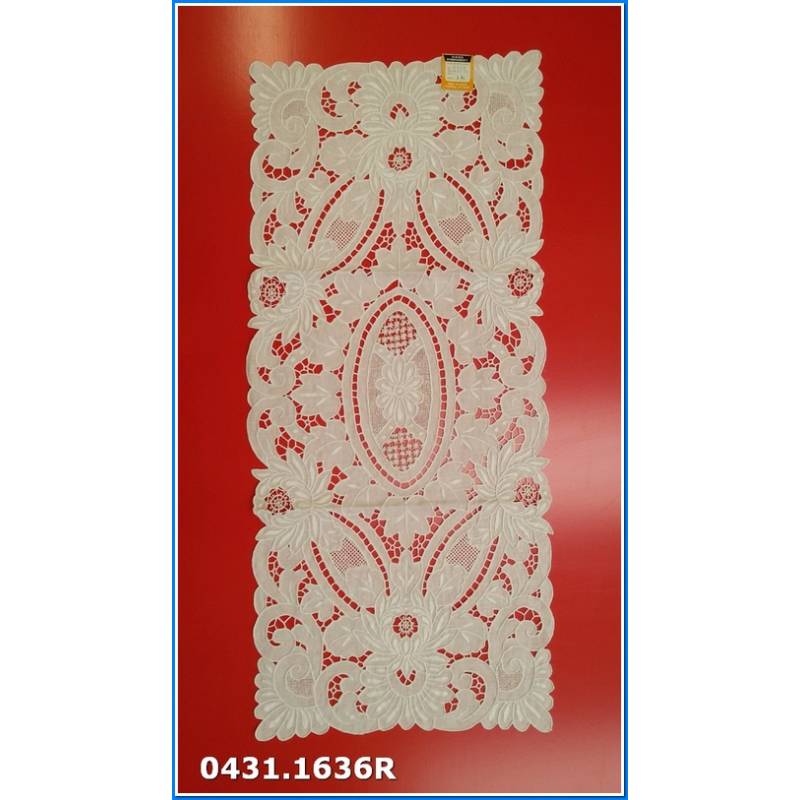 Centro de talla rectangular - Lino Cm.37x83