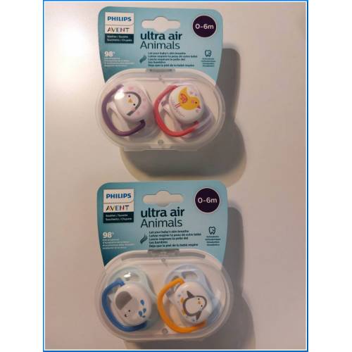 2 Sucettes Ultra Air 0-6 M