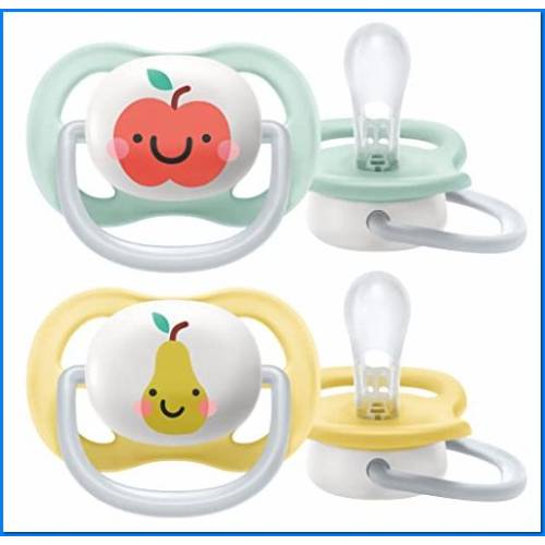 2 Sucettes Ultra Air 0-6 M Fruits neutres