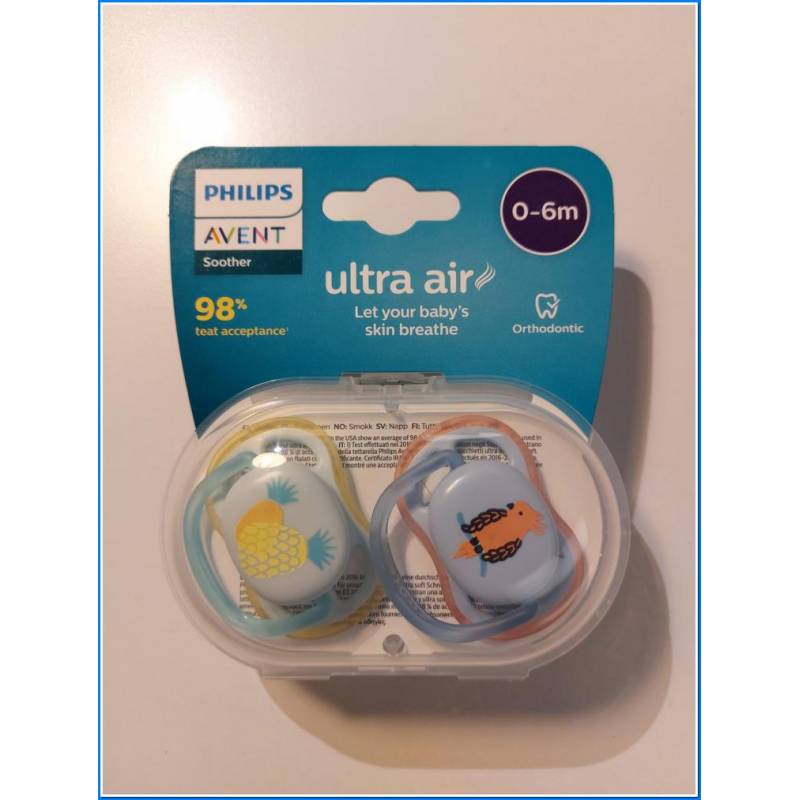 2 Ultra Air Soothers 0-6m - Male An