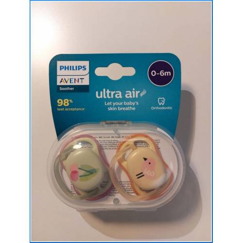 2 Chupetes Ultra Air 0-6m Mujer