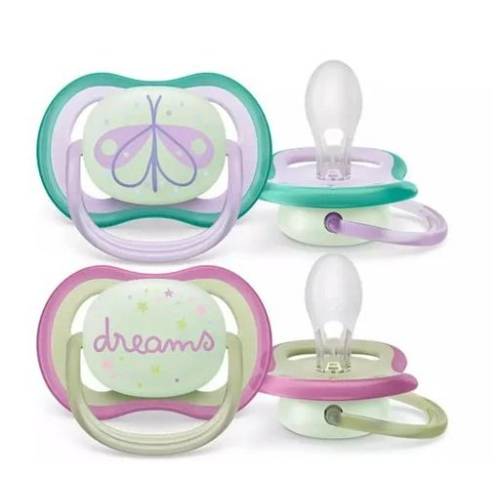 2 Ultra Air soothers 0-6m Mixed Stella