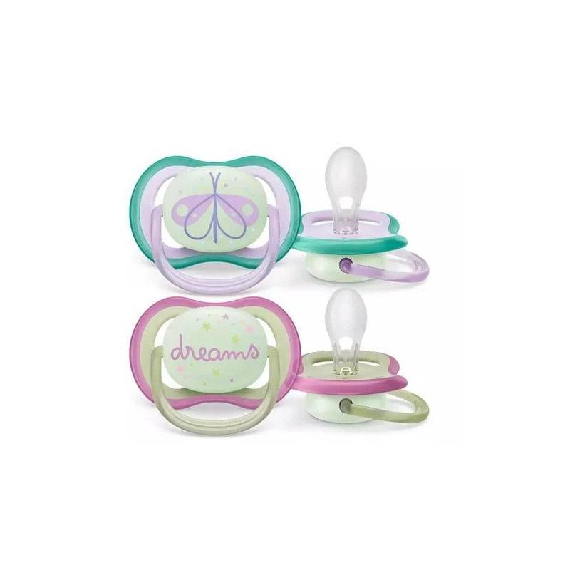 2 Ultra Air soothers 0-6m Mixed Stella