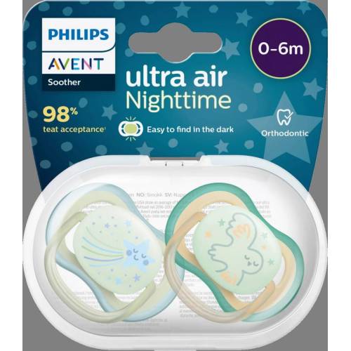 2 Chupetes Ultra Air 0-6m Stella Comet