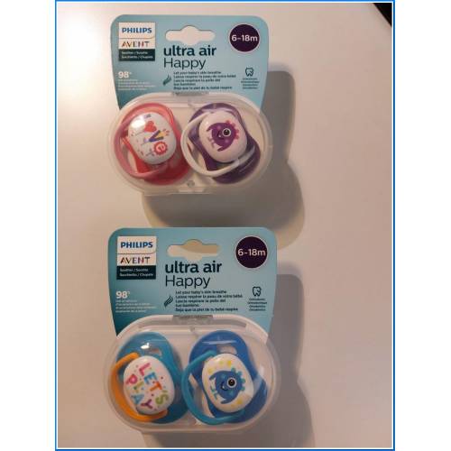 2 chupetas Ultra Air 6-18m