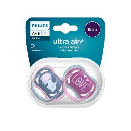 2 Chupetas Ultra Air 6-18m Elefantes