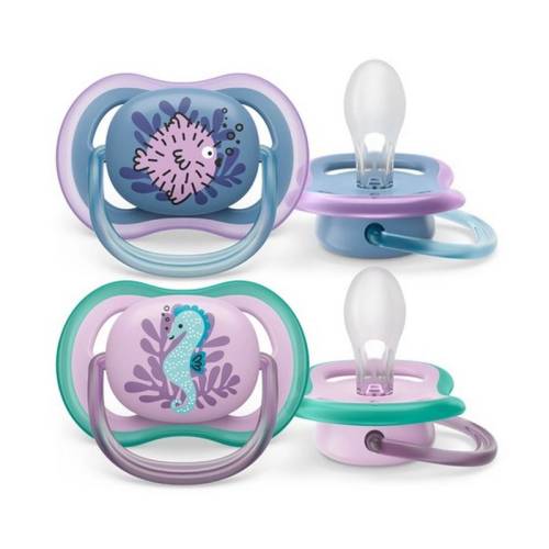 2 Sucettes Ultra Air 6-18m Fille
