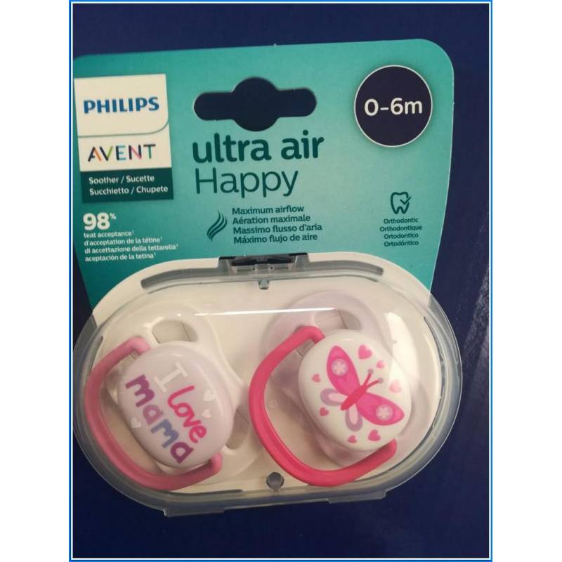 2 Ultra Air Collection Soothers 0-6 M