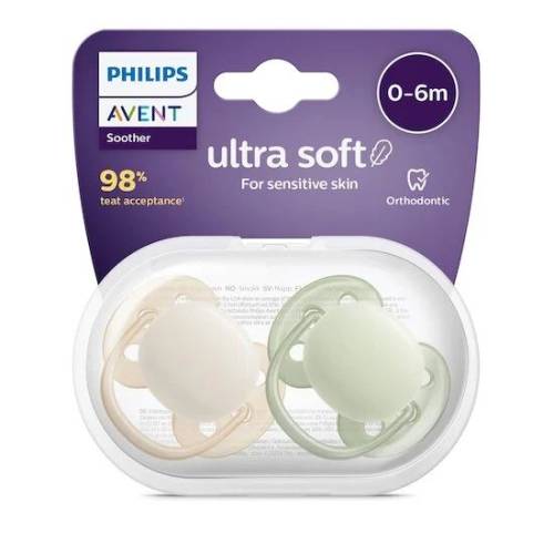 2 Ultra Soft Schnuller 0-6m Gemischt