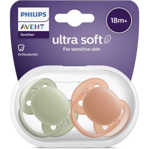 2 Chupetas Ultra Suaves 18m+
