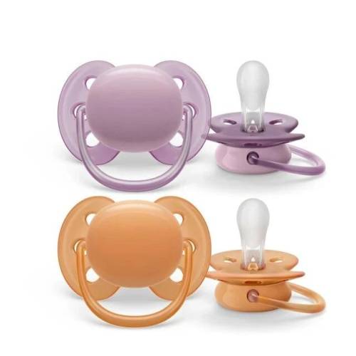 2 Ultra Soft Schnuller 6-18m Gemischt
