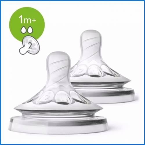 2 tetinas Natural 3.0 - 1m+