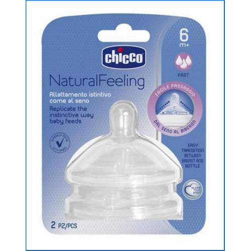 2 Tetina Naturalfeeling 6m+ F Fast