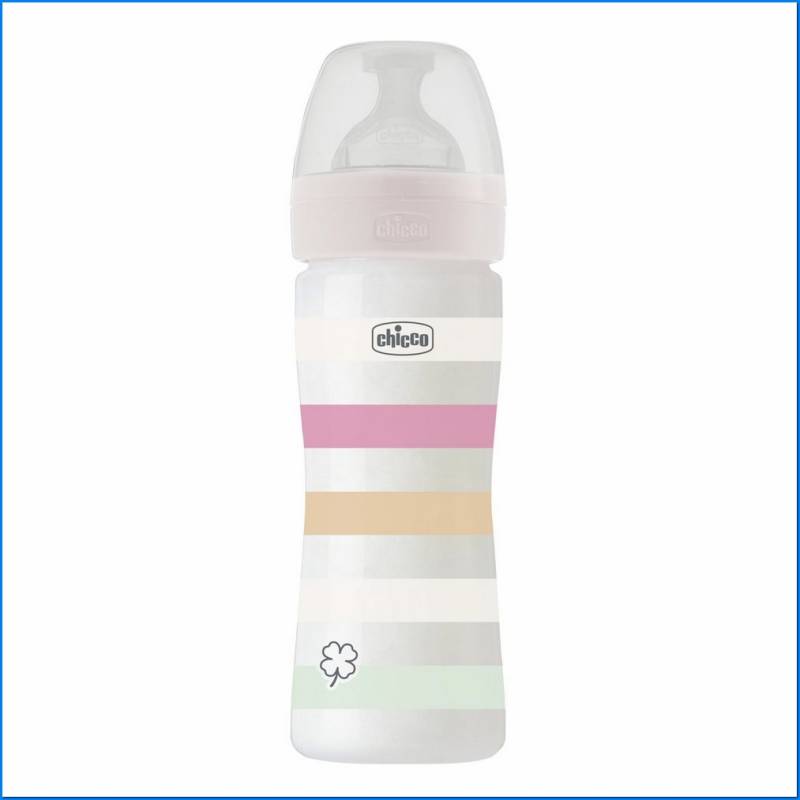 Baby bottle Wb Pp White Grl 250 Medium Sil