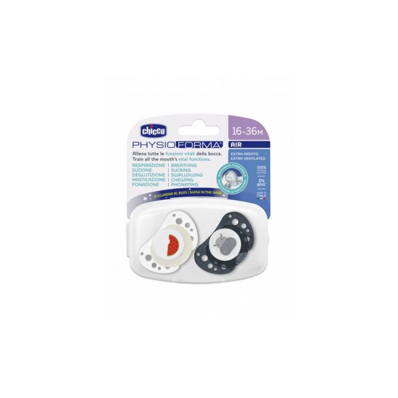 Soother Air Blue Lumi Sil 16-36m 2pcs C