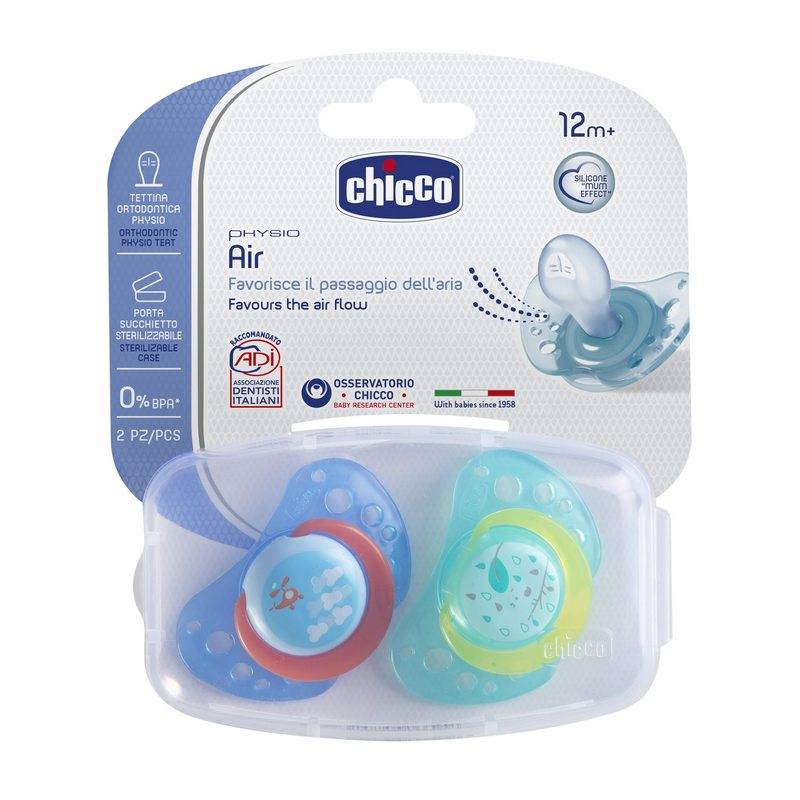 Chupeta Air Blue Sil 16-36m 2pcs C