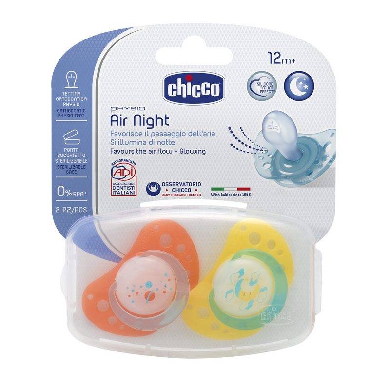 Chupeta Air Lumi Sil 12 16-36m 2pcs C