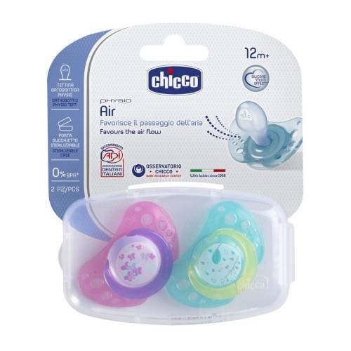 Chupeta Air Rosa Sil 16-36m 2pcs C