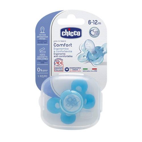 Komfort Schnuller Blau Sil 6-16m 1St