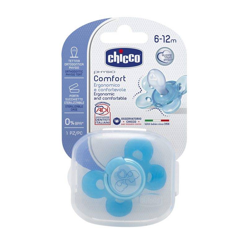 Comfort Soother Blue Sil 6-16m 1pc