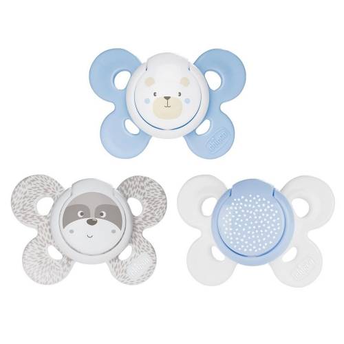Chupeta Comfort Boy Sil 0-6m 2 peças C