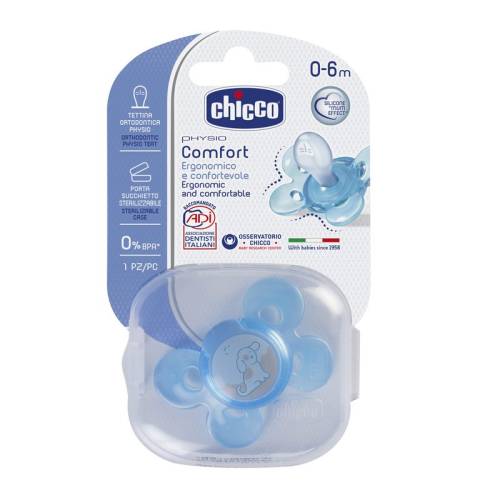 Sucette Confort Rose Sil 0-6m 1pc C