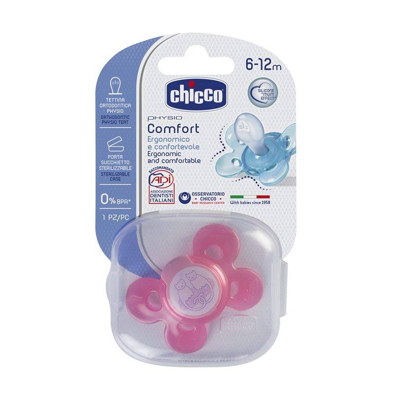 Succhietto Comfort Rosa Sil 6-16m 1pc