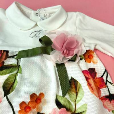 Coordinato nascita neonata in cotone coprifasce misura 3 mesi Barcellino - 