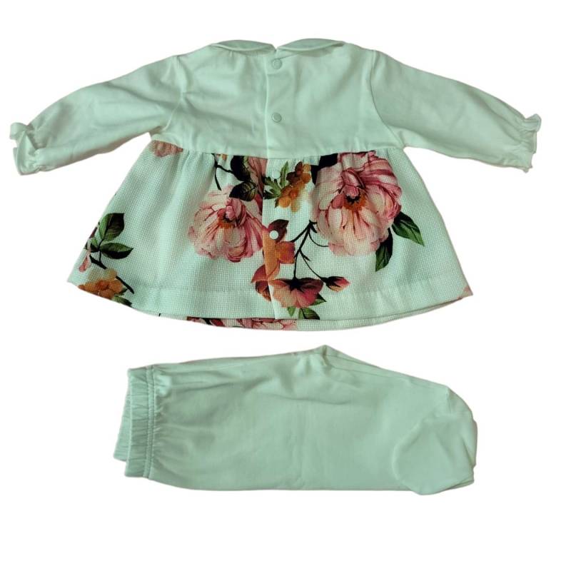 Newborn baby girl cotton cover set size 3 months Barcellino - 