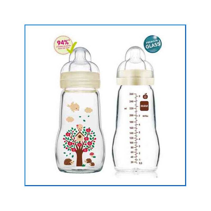 Feel Goog Glass Baby Bottle 260 Ml