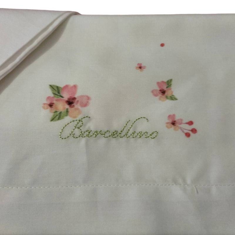 Newborn baby girl cotton cover set size 3 months Barcellino - 