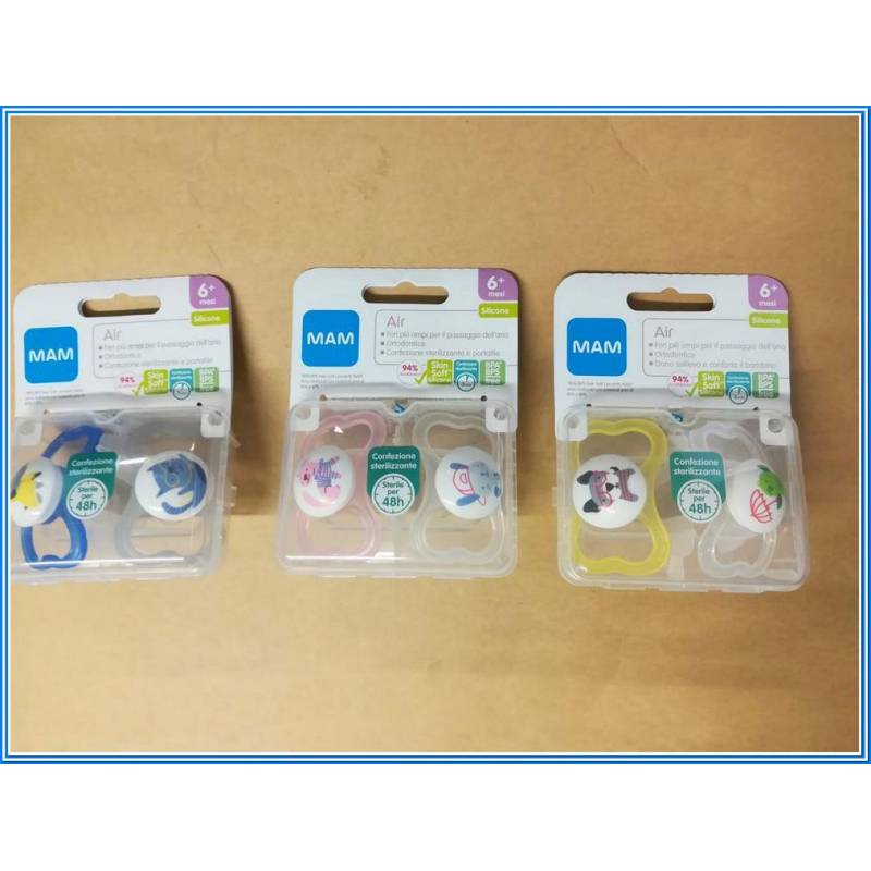 Chupetes Air 6+ Silicona Pack Doble