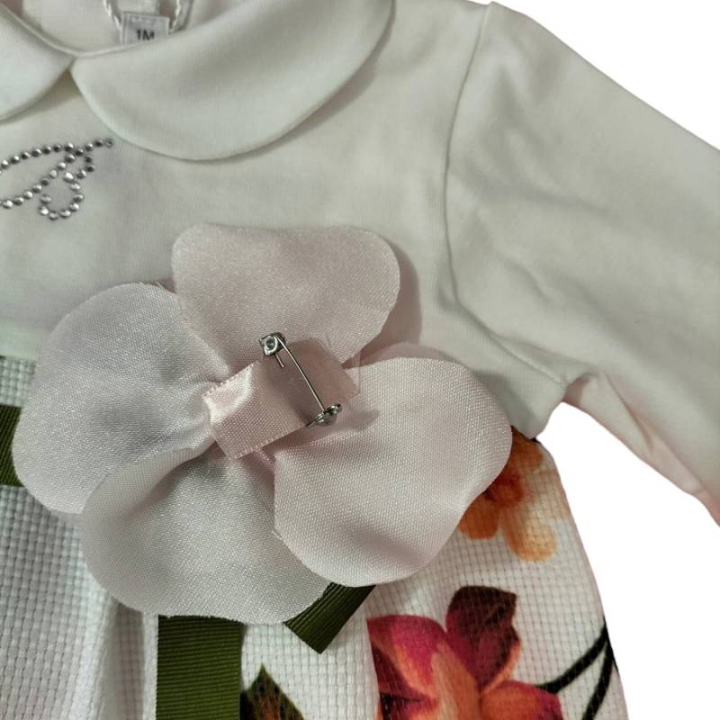 Newborn baby girl cotton cover set size 3 months Barcellino - 