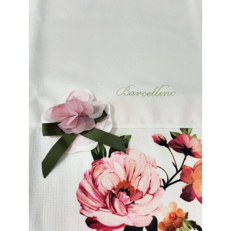 Newborn baby girl cotton cover set size 3 months Barcellino - 