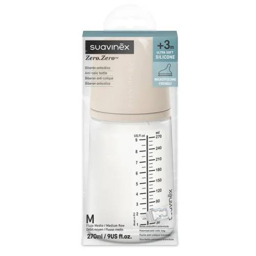 Baby bottle 270ml Sil Flow M Light