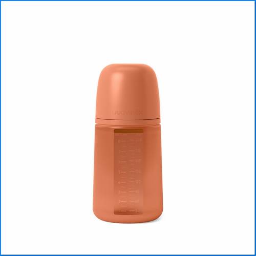 Sil.240ml Biberon Orange Sunset Flus