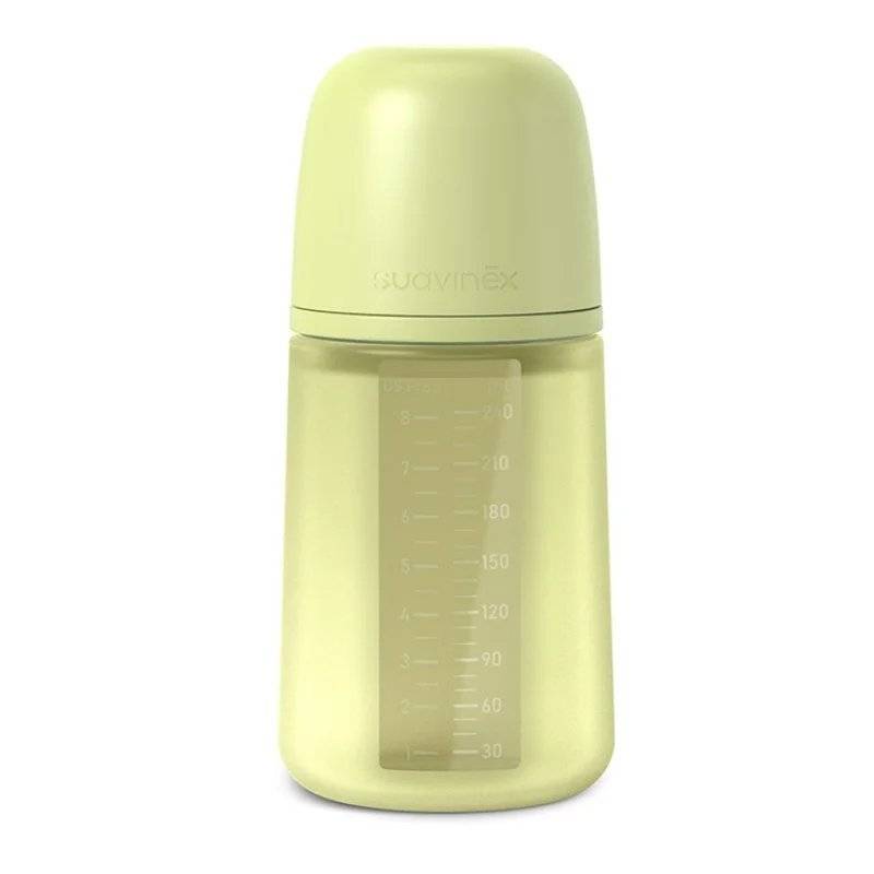 Silicone Baby Bottle 240ml Lime