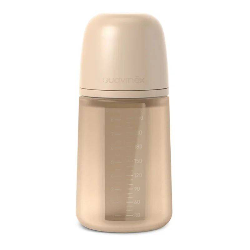 Silicone Baby Bottle 240ml Hazelnut