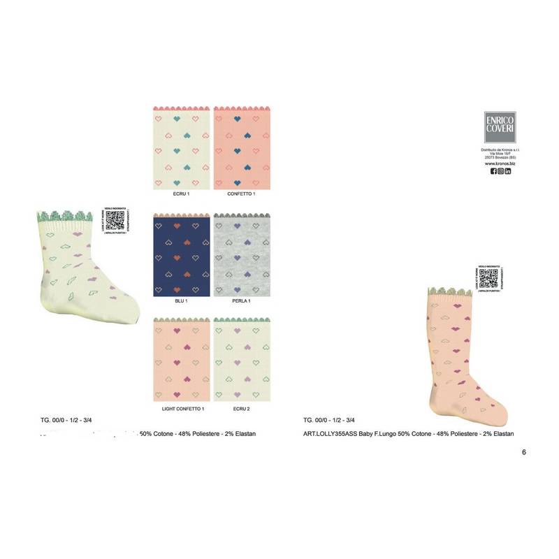 Calcetín 6 Piezas Largo F.