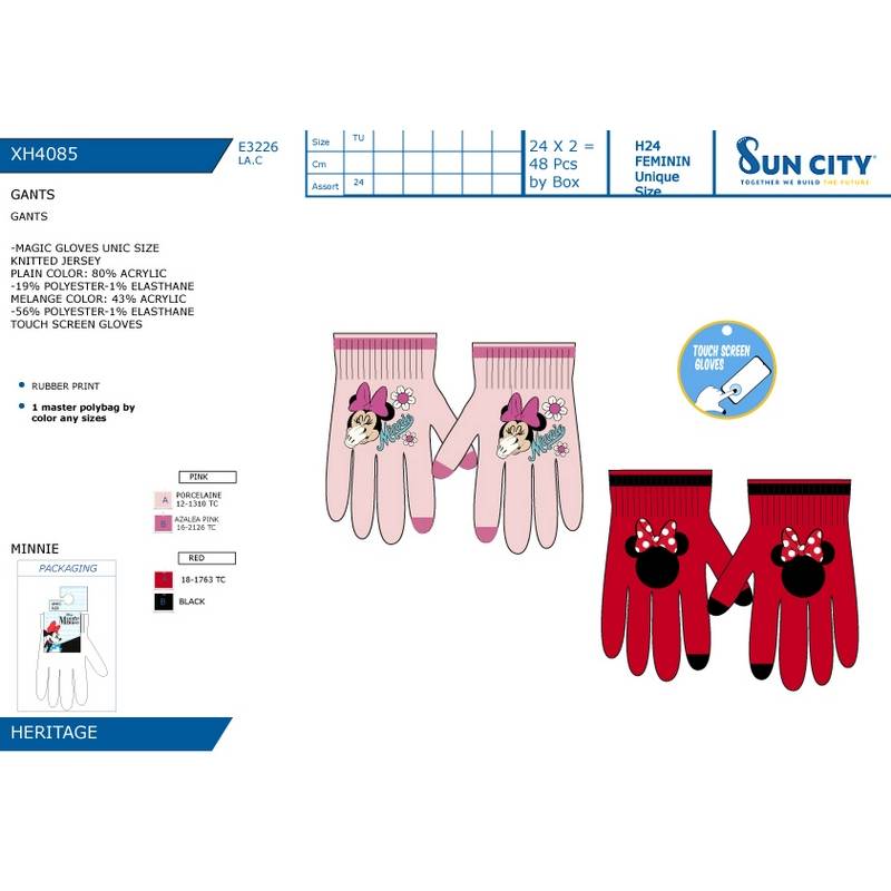Guantes Minnie